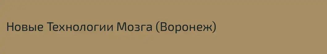Новые Технологии Мозга (Воронеж)